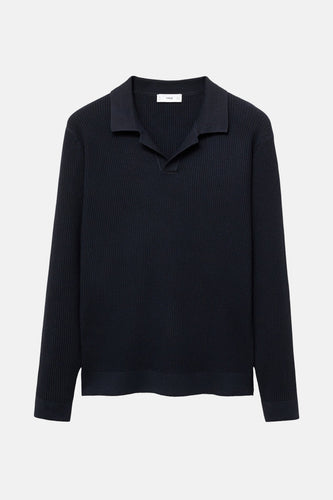 Pull à col rond - bleu
