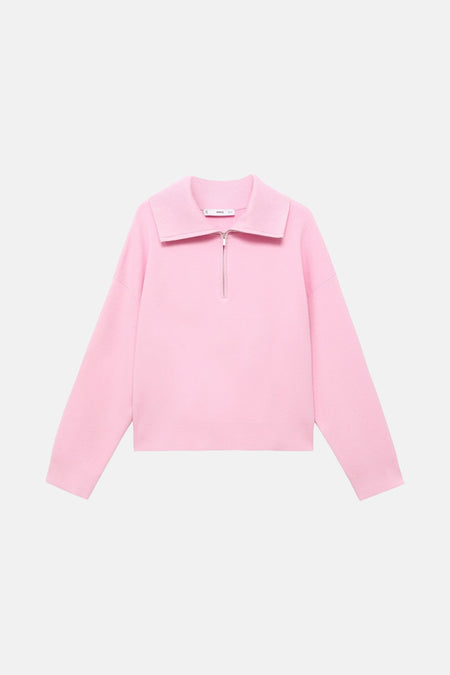 Pull à col roulé - rose