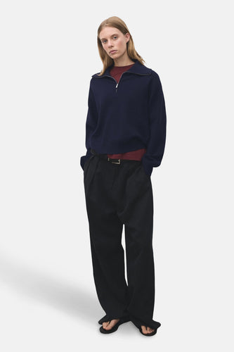 Pull à col roulé - bleu - MANGO