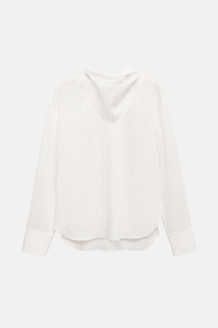 Blouse à manches longues - blanc