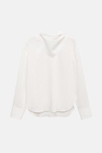 Blouse à manches longues - blanc - MANGO - 5