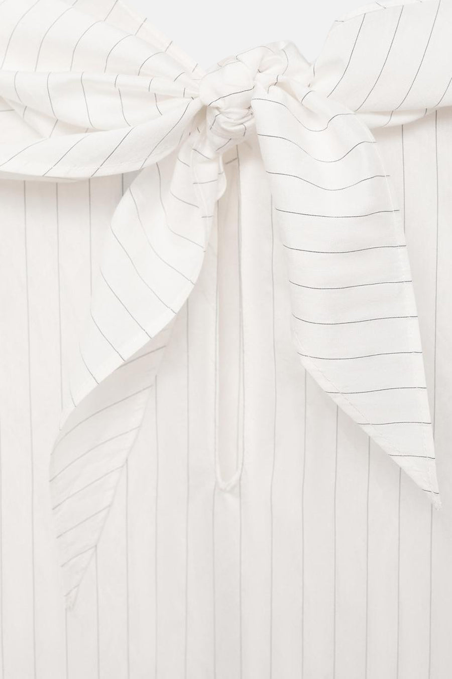 Blouse à manches longues - blanc - MANGO - 5