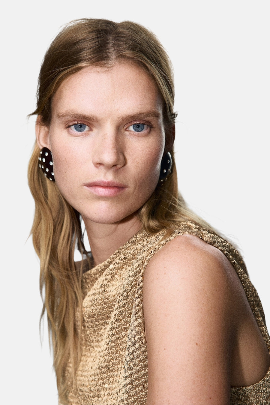 Chemisier (sans manches) doré - MANGO