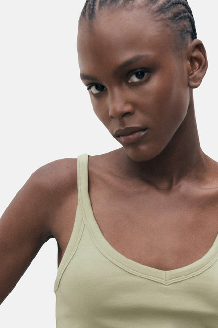 Top (bandes fines) Vert - MANGO
