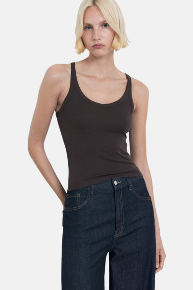 Top (bandes fines) Gris - MANGO