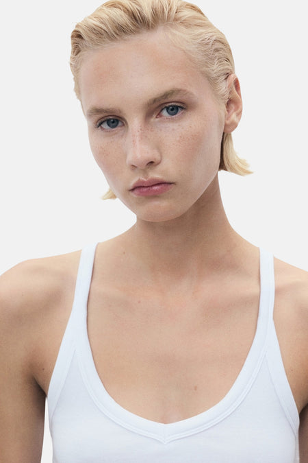 Top (bandes fines) Blanc - MANGO