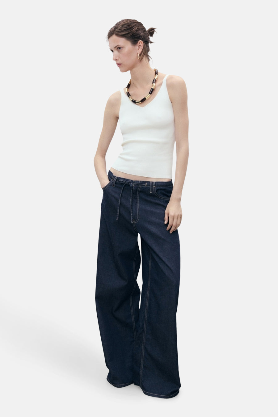 Débardeur - Blanc - MANGO