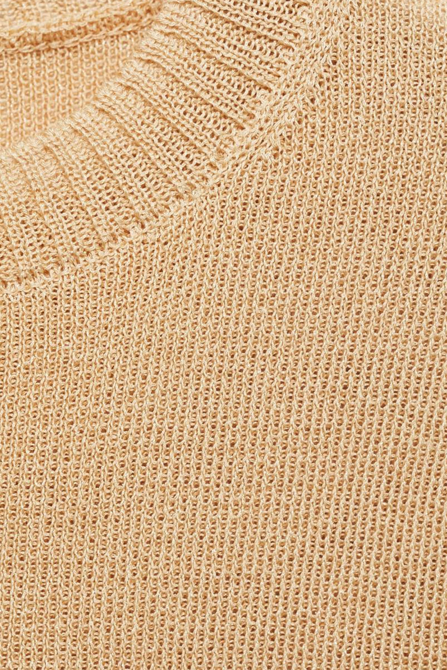 Pull à col rond - beige - MANGO