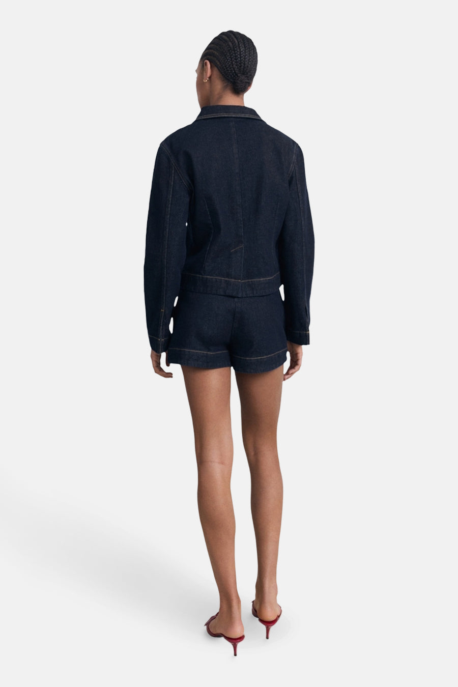 Bermuda - Dark blue denim - MANGO