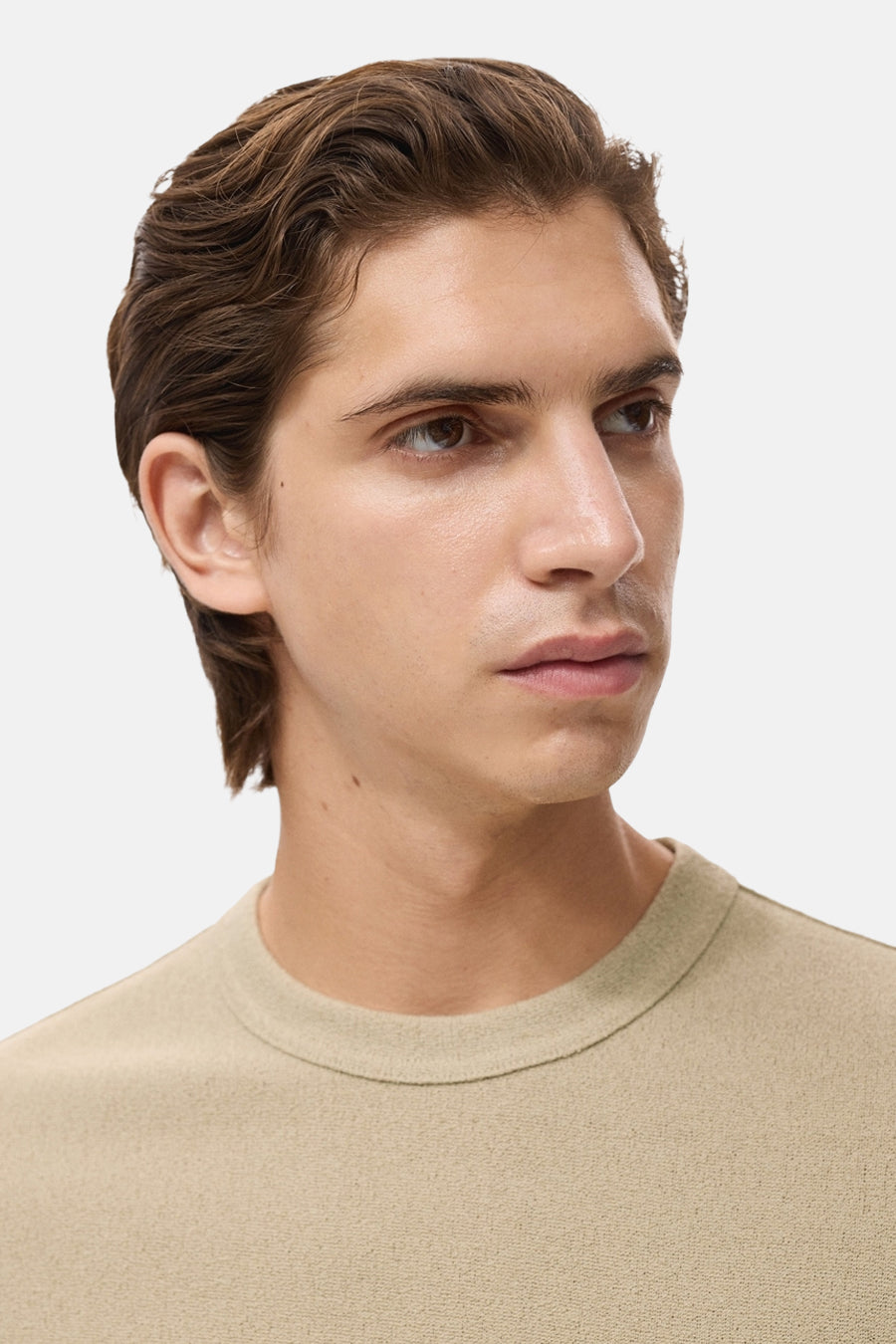 T-shirt à manches courtes - beige - MANGO