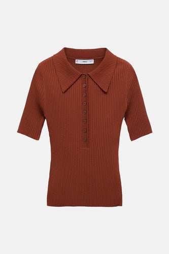 Pull à col rond - brun - MANGO