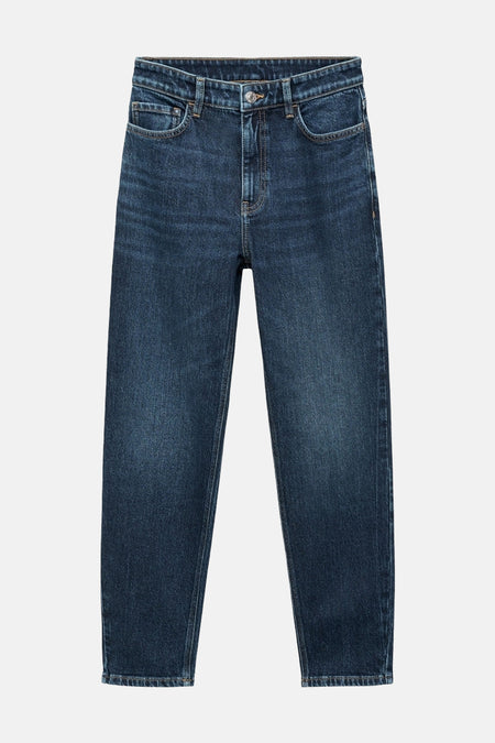 Mom Jeans Dark blue denim - MANGO