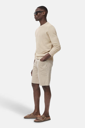 Pull à col rond - beige - MANGO - 6