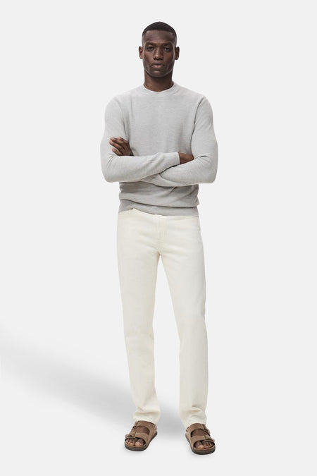 Pull à col rond - gris