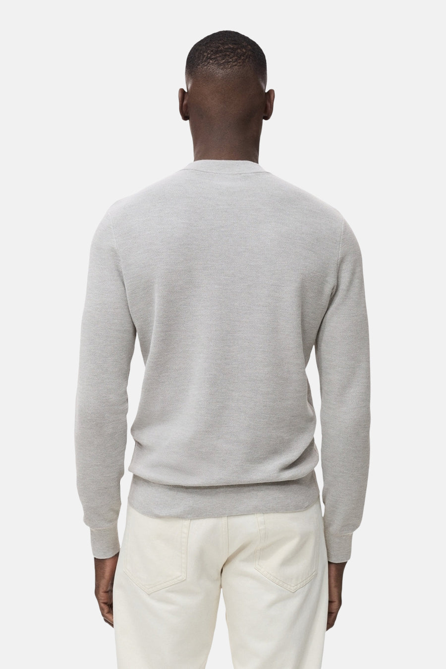 Pull à col rond - gris - MANGO - 3