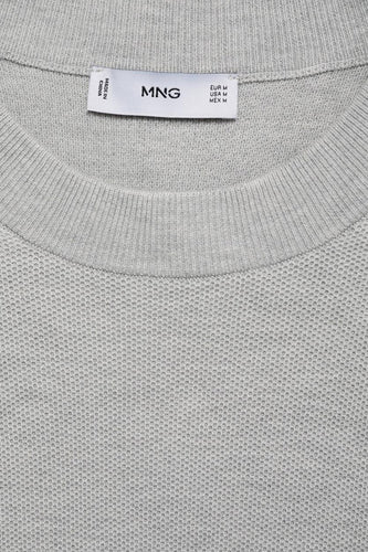 Pull à col rond - gris - MANGO - 6