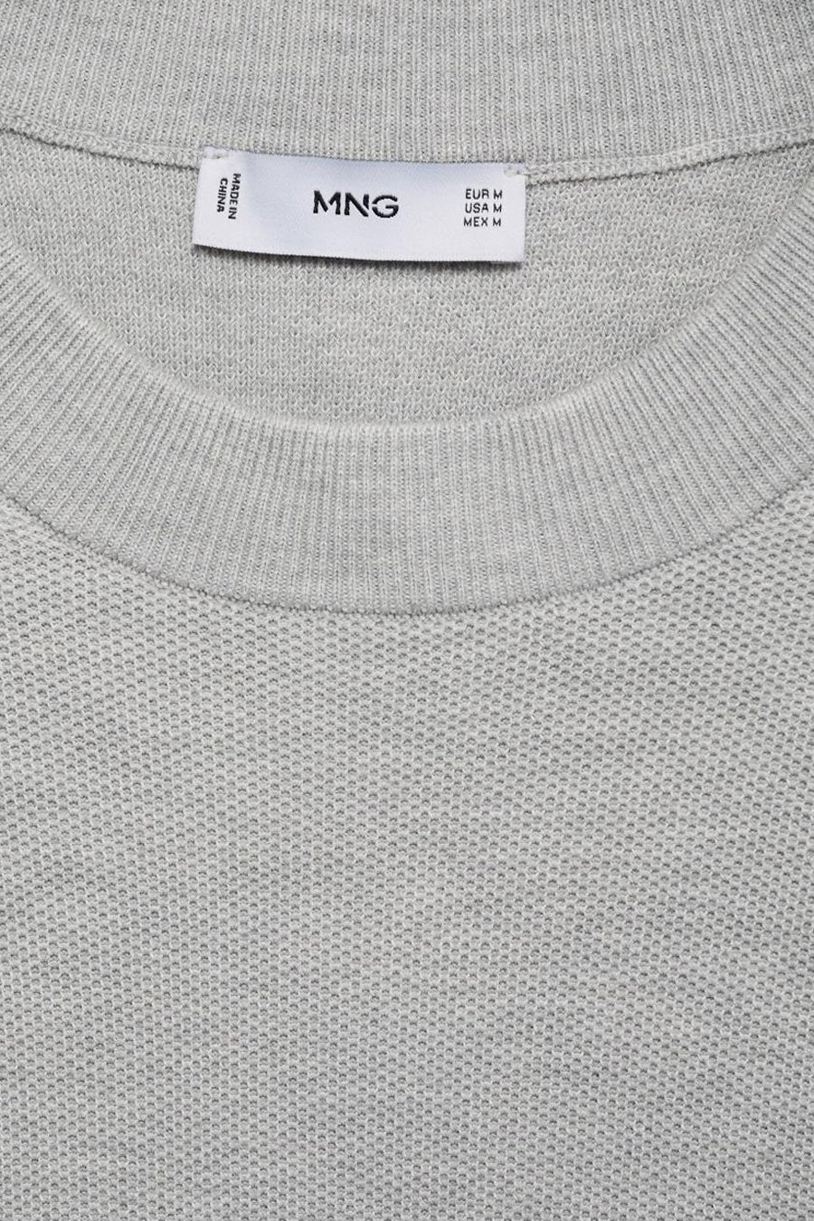 Pull à col rond - gris - MANGO - 5