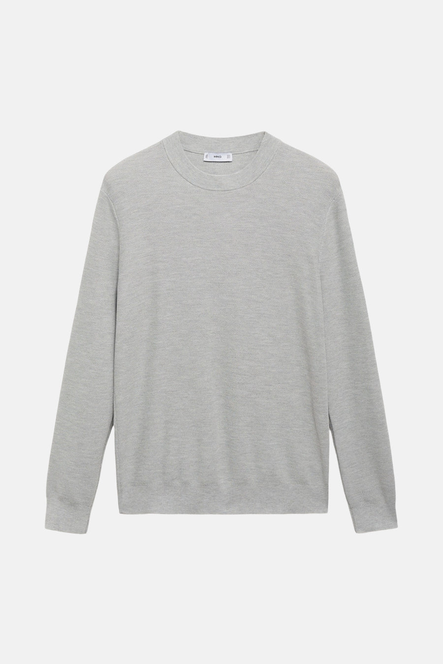 Pull à col rond - gris - MANGO - 6