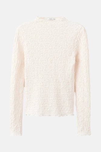 T-shirt à manches longues - beige - MANGO