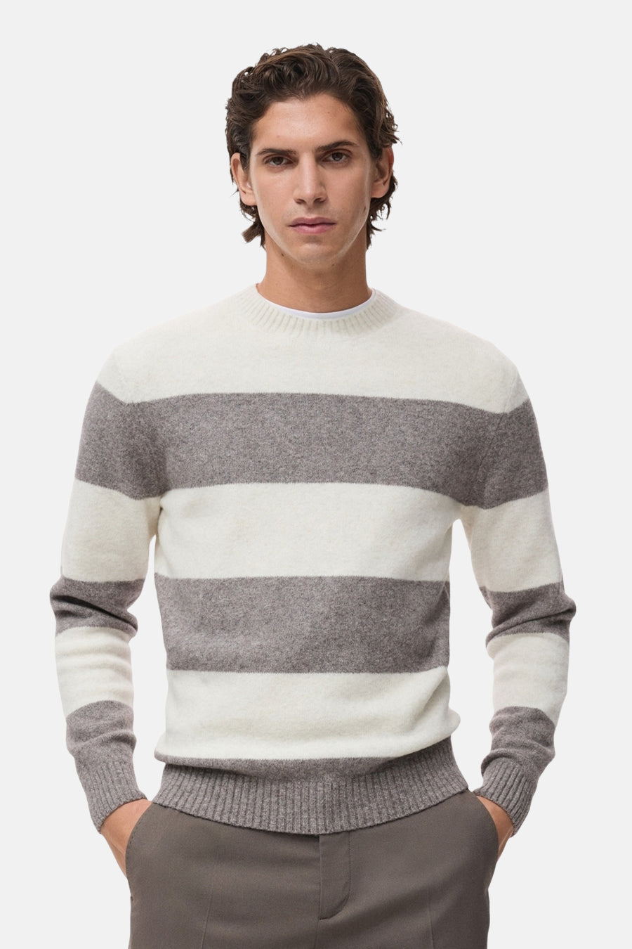 Pull à col rond - multicolore