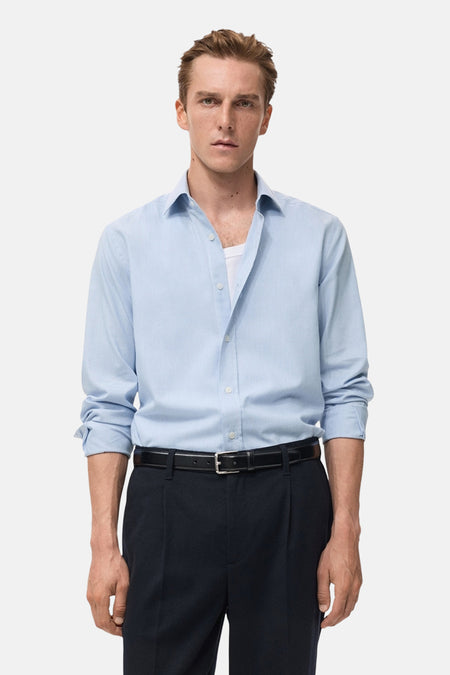 Chemise à manches longues - bleu