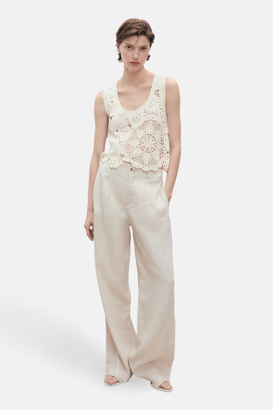 Top - écru - MANGO