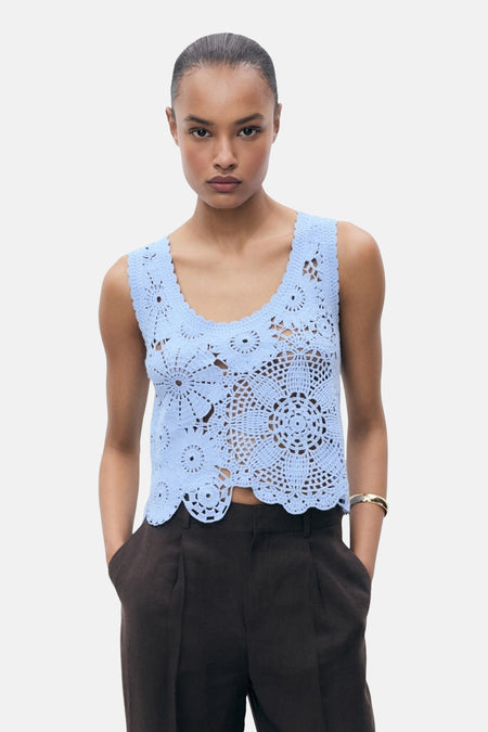Top (sans manches) Bleu - MANGO