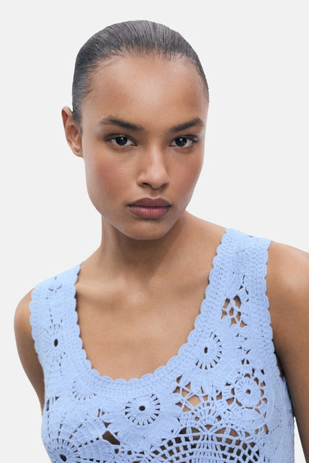Top (sans manches) Bleu - MANGO
