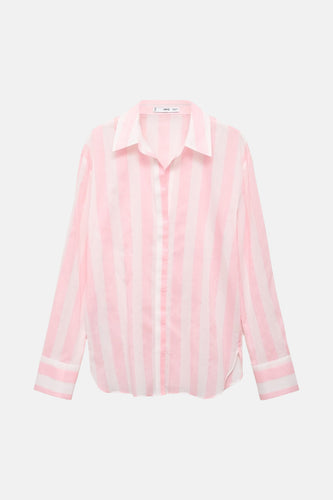 Chemise à manches longues - Rose