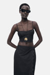 Top (bandes fines) Noir - MANGO