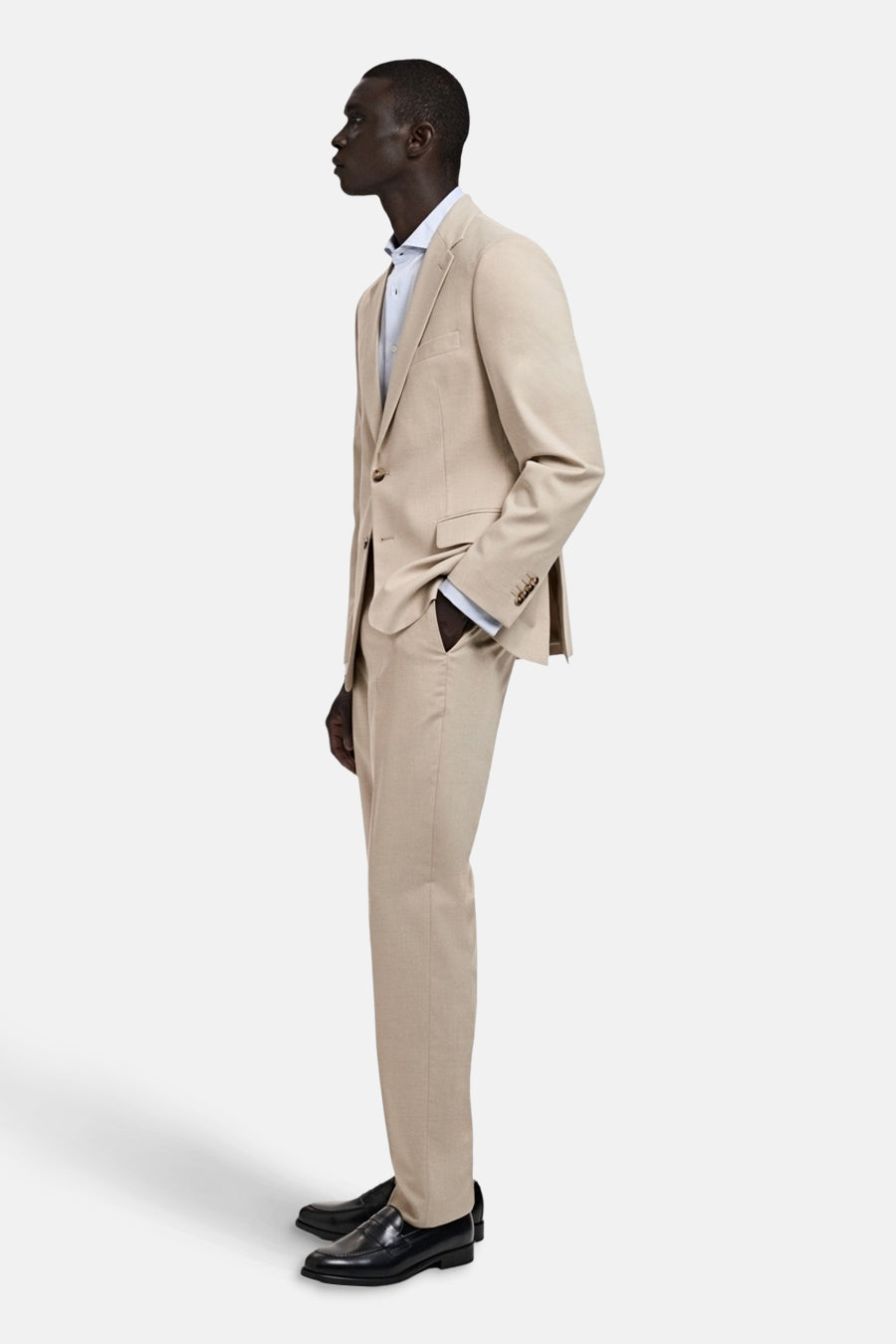 Pantalon de costume - beige - MANGO - 4