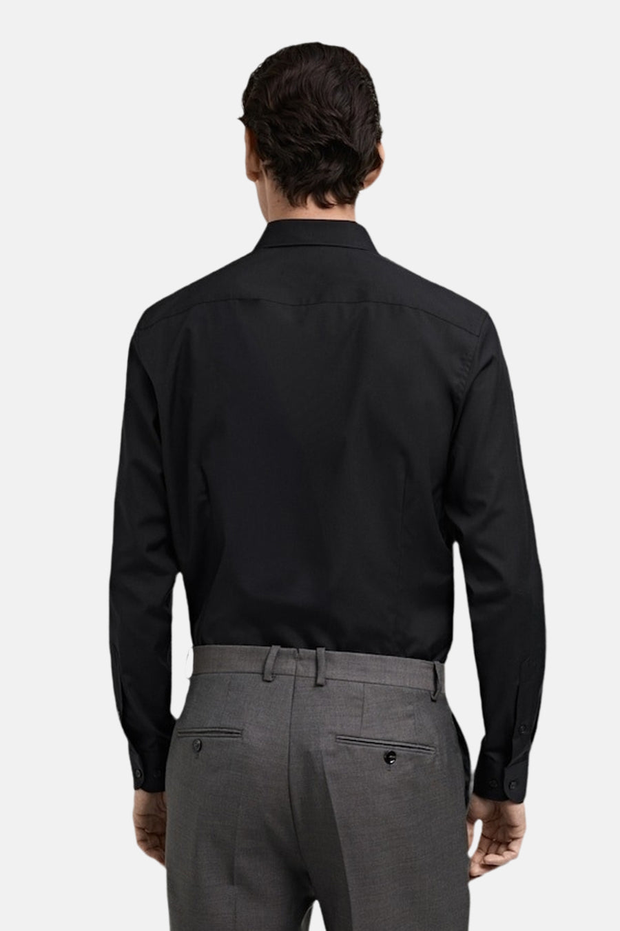 Chemise (manches longues) noir - MANGO - MANGO