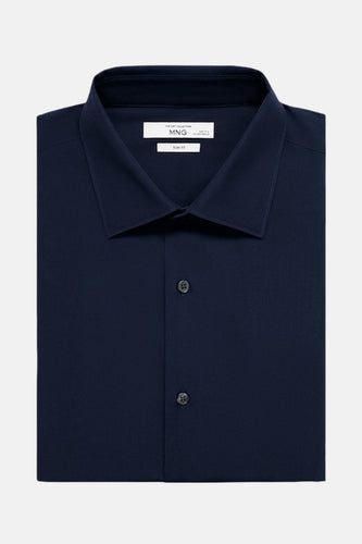 Chemise (manches longues) bleu - MANGO - MANGO