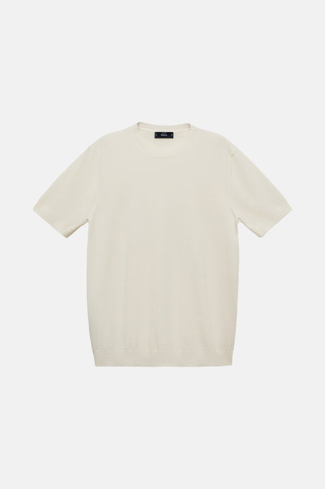 T-shirt à manches courtes - Écru