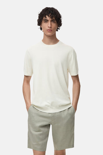 T-shirt à manches courtes - Écru - MANGO