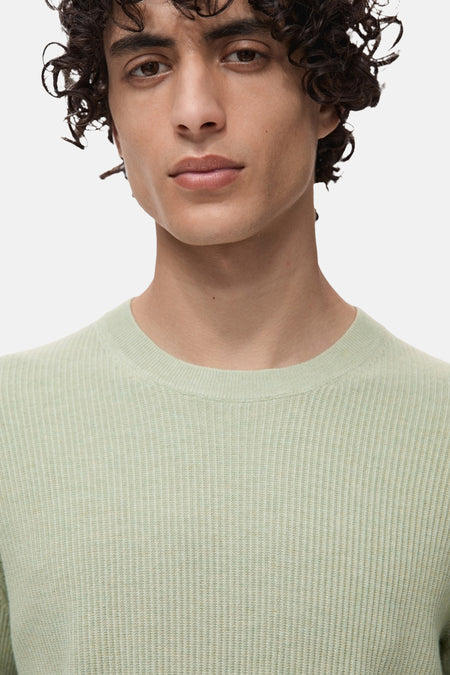 Pull à col rond - vert