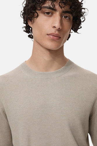 Pull à col rond - beige - MANGO