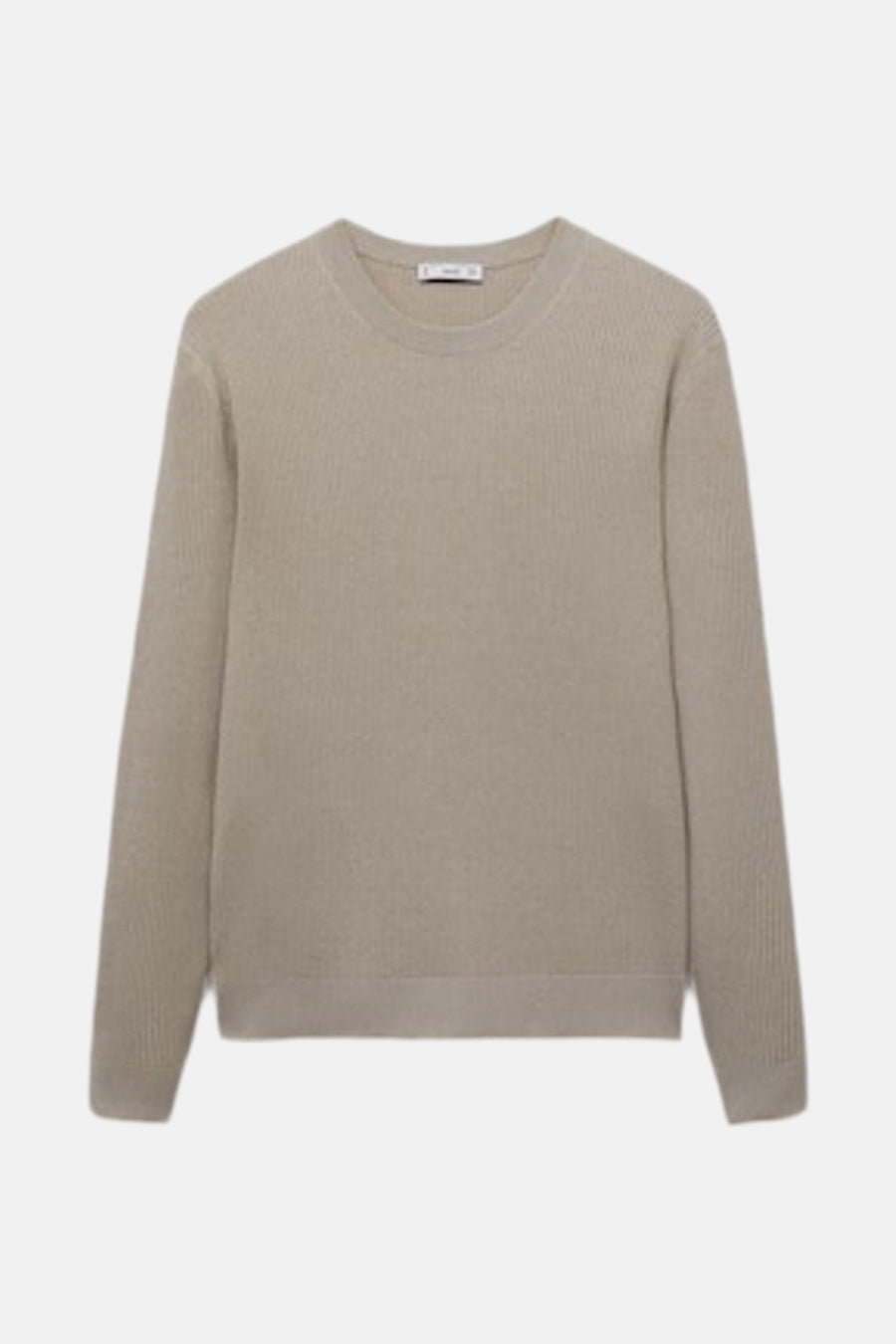 Pull à col rond - beige - MANGO