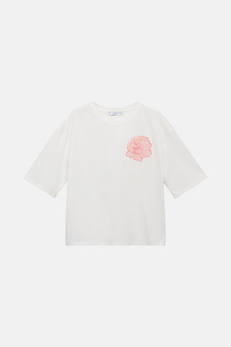 T-shirt à manches courtes - Blanc - MANGO