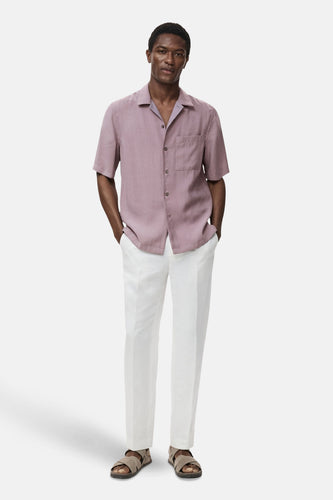 Chemise à manches courtes - violet - MANGO