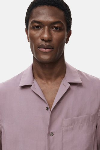 Chemise à manches courtes - violet - MANGO