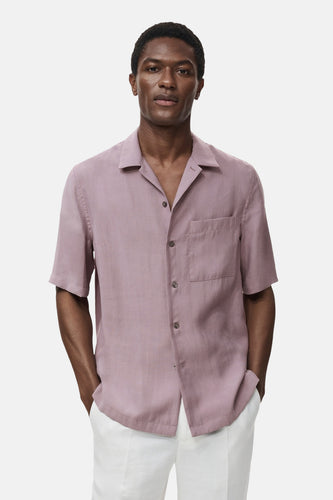 Chemise à manches courtes - violet - MANGO