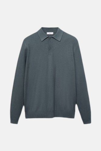 Pull à col rond - vert - MANGO