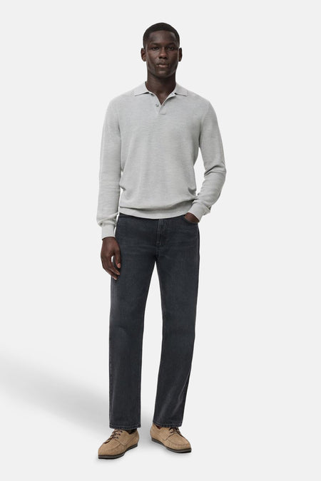 Pull à col rond - gris