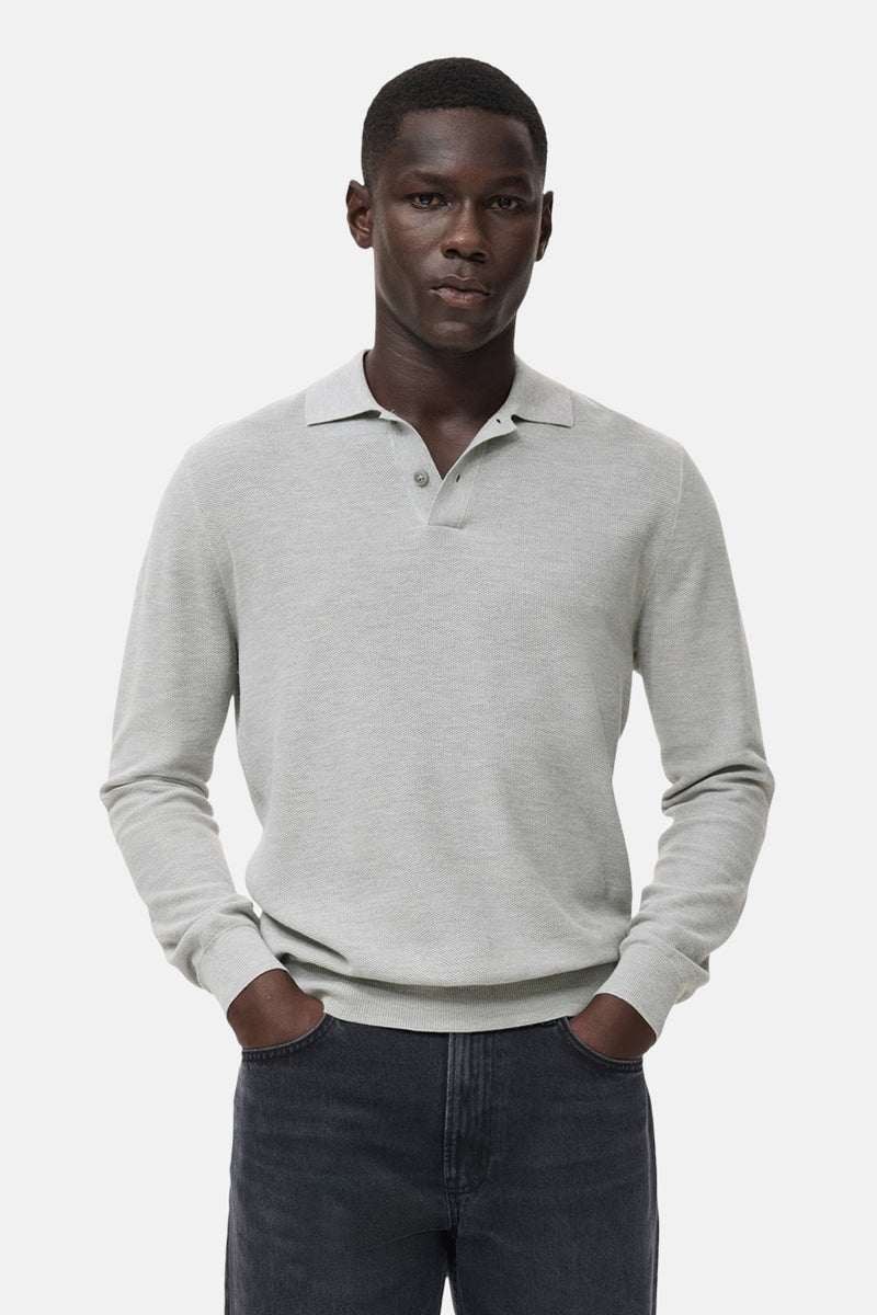 Pull à col rond - gris