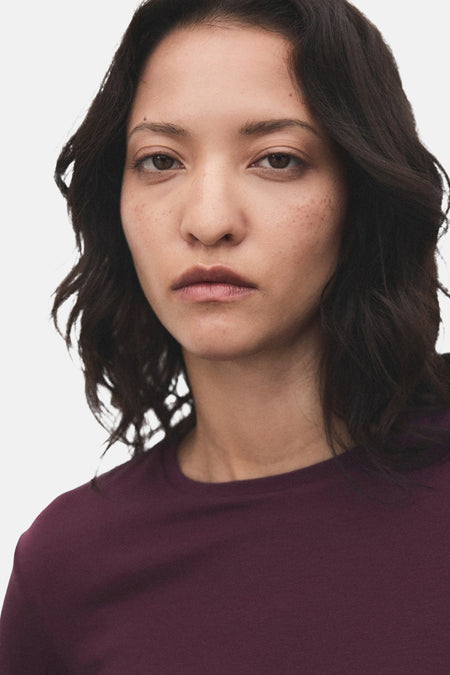 T-shirt à manches longues - bordeaux