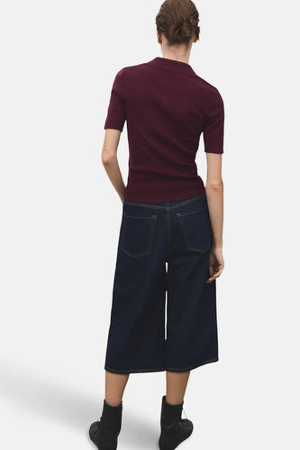 Pull à col rond - bordeaux - MANGO - 6