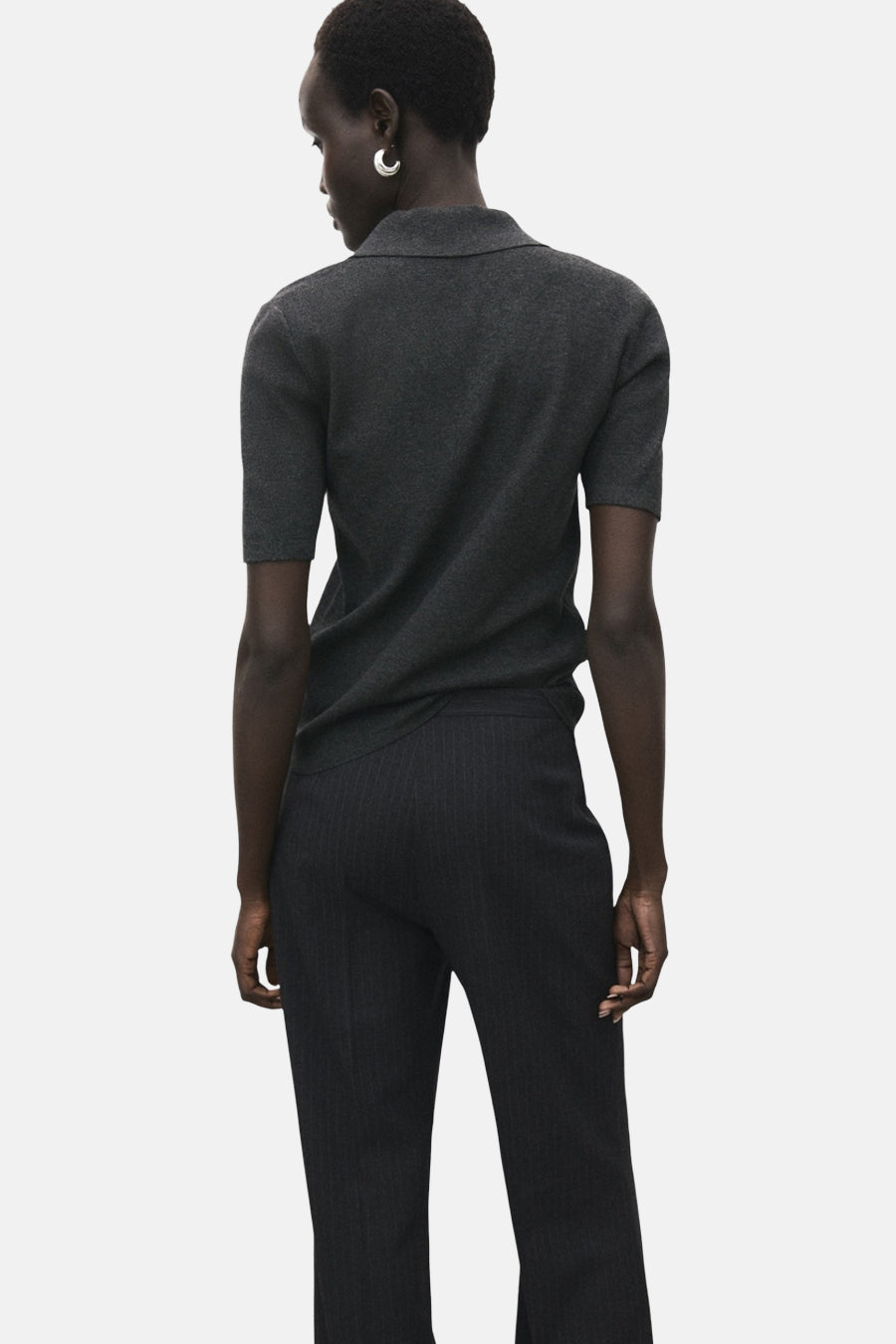 Pull à col rond - gris - MANGO - 3