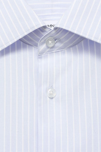 Chemise à manches longues - Bleu - MANGO