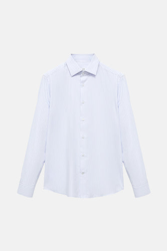 Chemise à manches longues - Bleu - MANGO